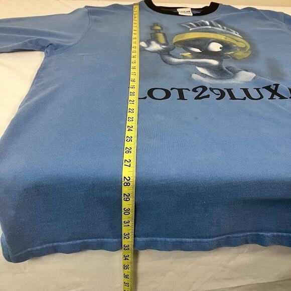 LOT29 Looney Tunes Marvin the Martian Graphic Heavyweight Ringer T-Shirt - XL - Picture 8 of 9